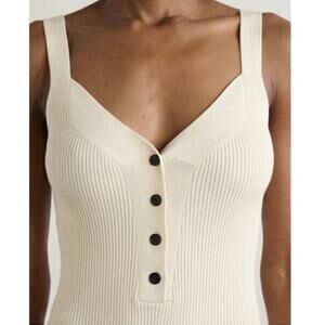Maria McManus Rib Body Suit in Cream M